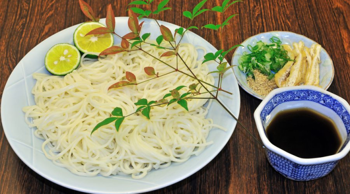 Handa Somen เส้นหนาจากเมืองสึรุกิ