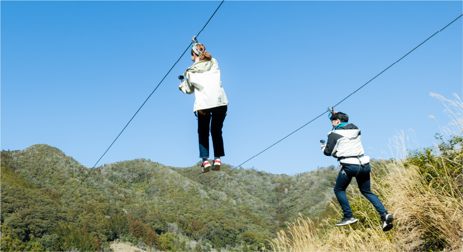 ซิปไลน์ข้ามแม่น้ำชิมันโตะ