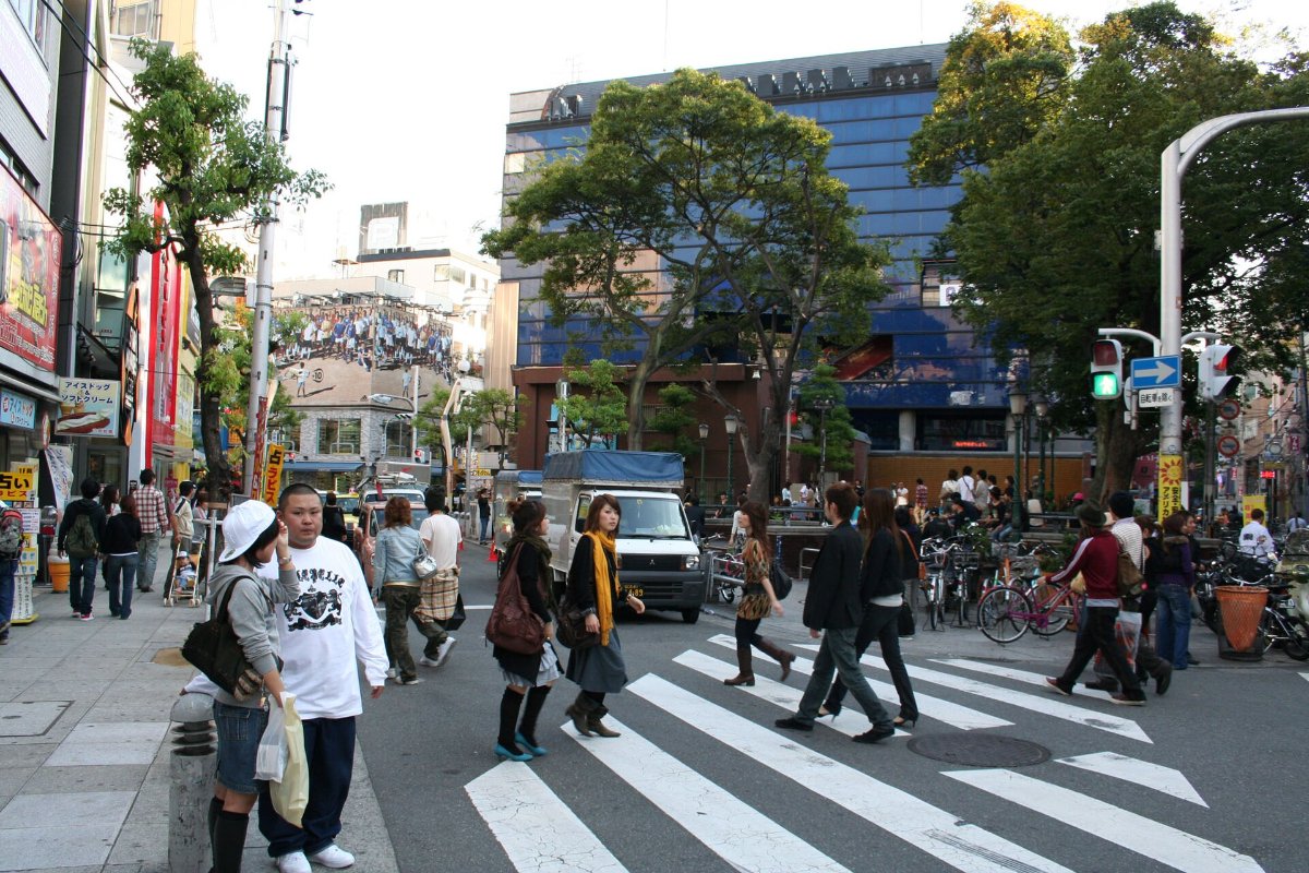 ถนนในย่านอเมริกามูระ โอซาก้า