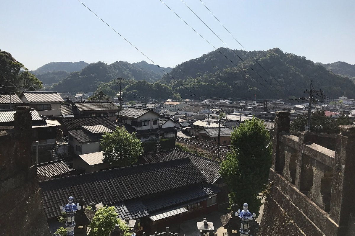 วิวเมืองอาริตะจากศาลเจ้าโทซัง