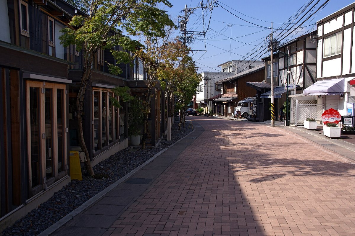 ถนนคิวคารุอิซาวะกินซ่าช่วงเช้า