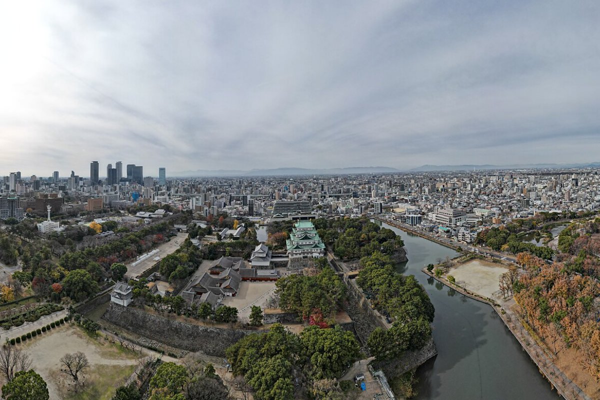 วิวเมืองนาโกย่าจากปราสาท