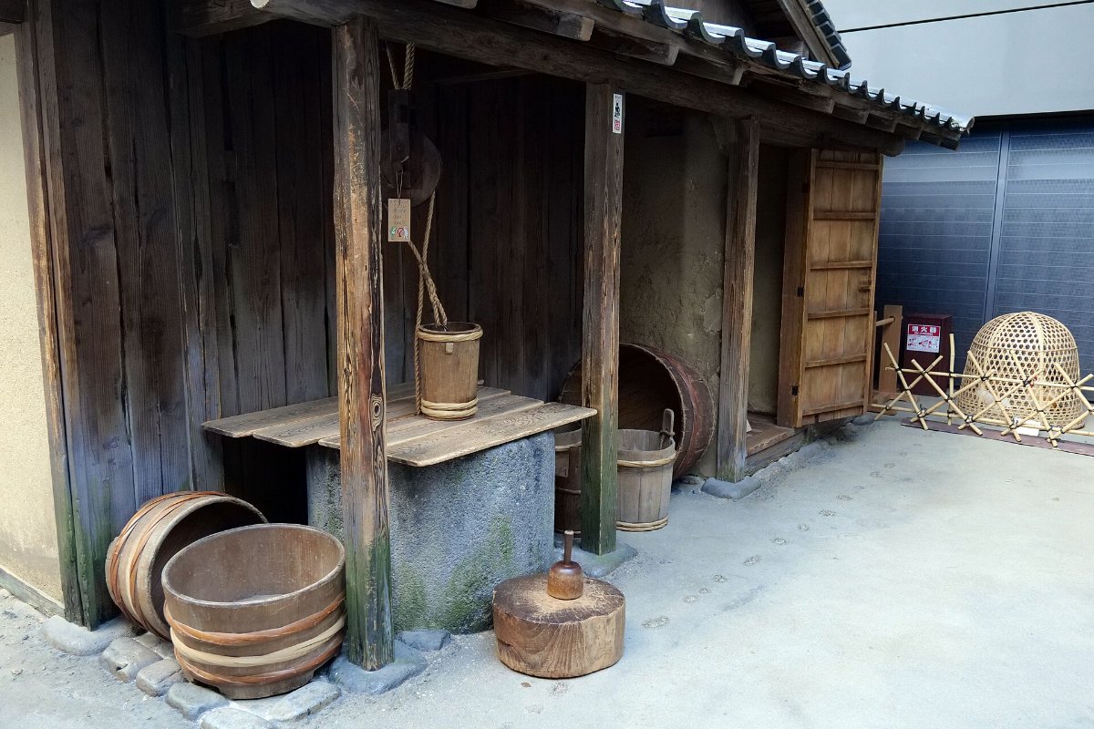 ภายในบ้านเมืองยุคเอโดะจำลองในพิพิธภัณฑ์