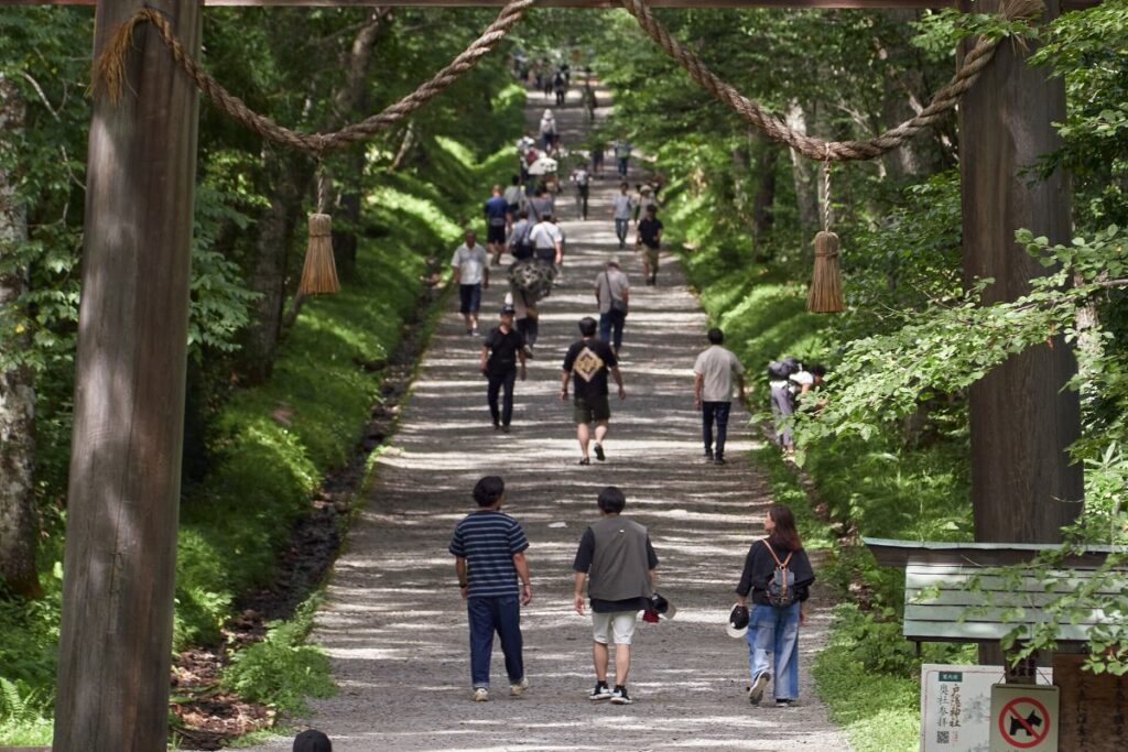 ศาลเจ้าโทงาคุชิ|ศาลเจ้า 5 แห่ง ถนนต้นซีดาร์ 2 กม.